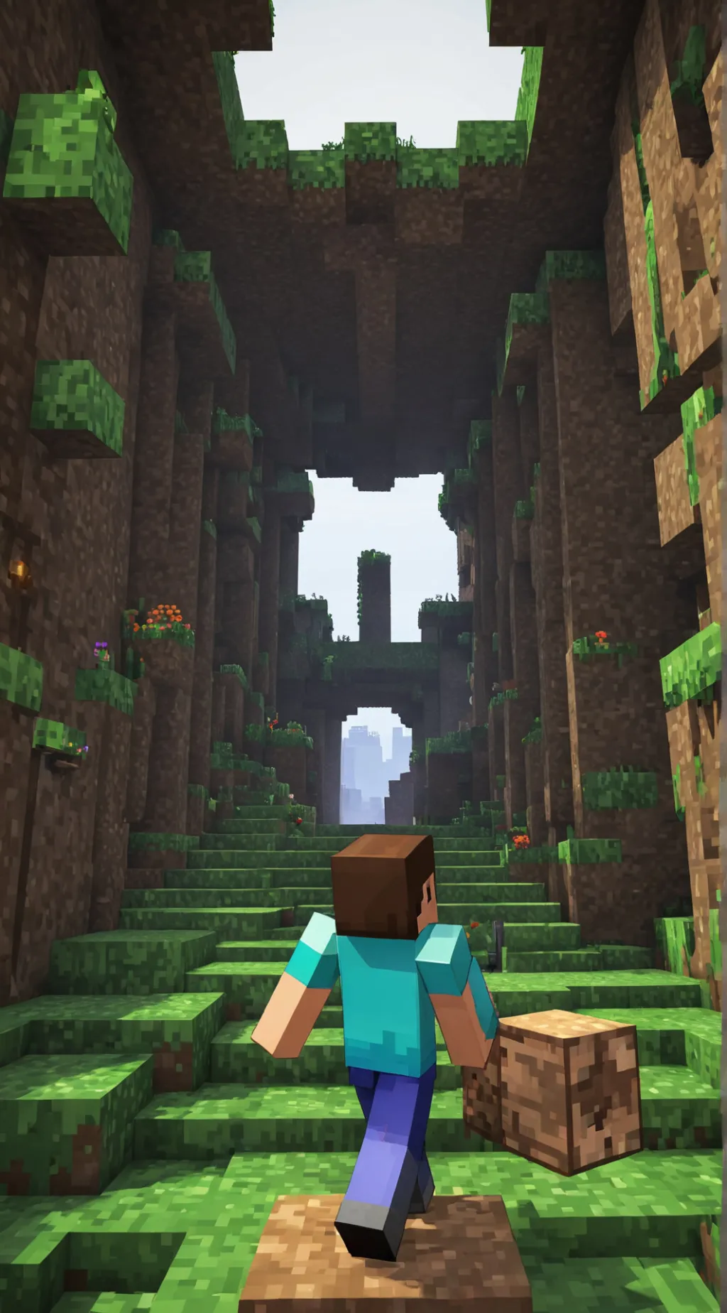 ai character: Minecraft background