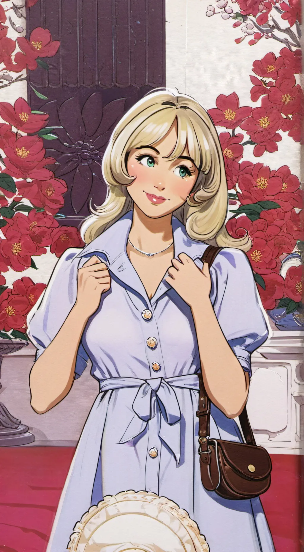 ai character: sabrina carpenter  background