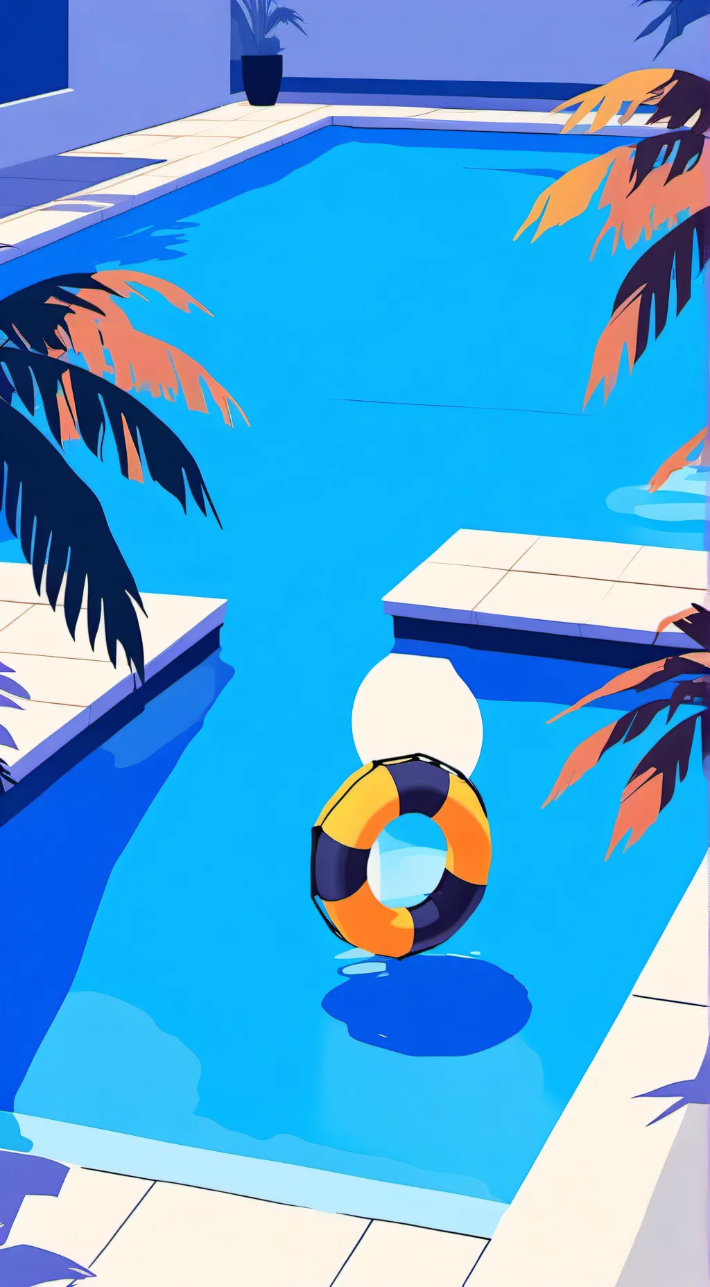 ai character: HH pool day background