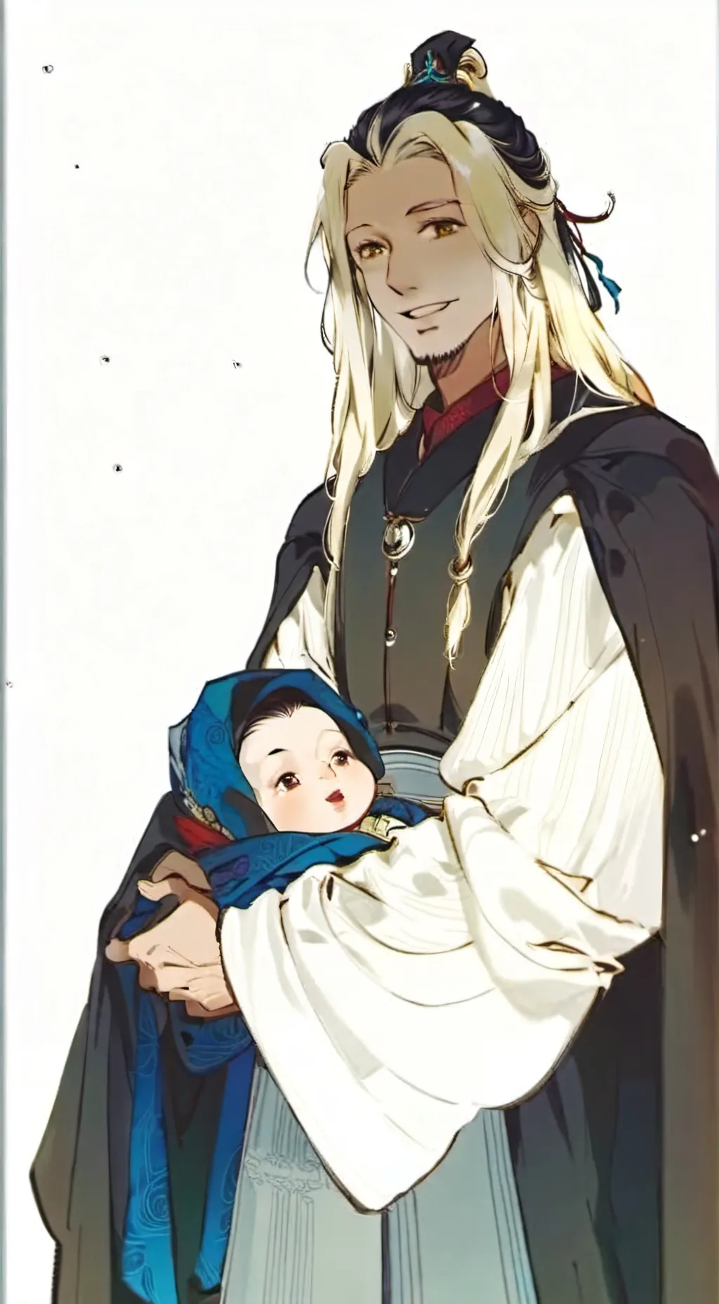 ai character: Hashibira family! background