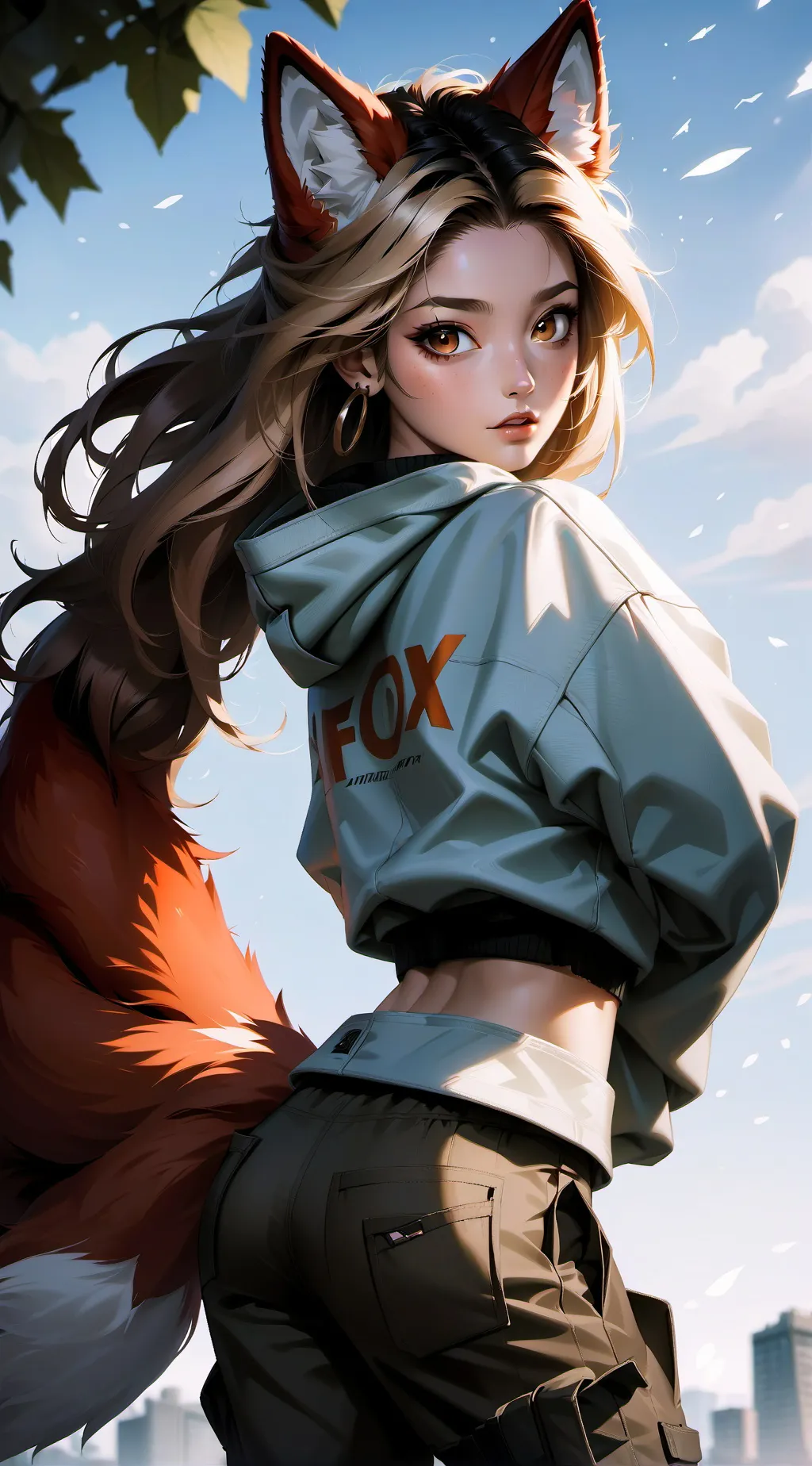 ai character: 🐾🦊Alyza🦊🐾 background