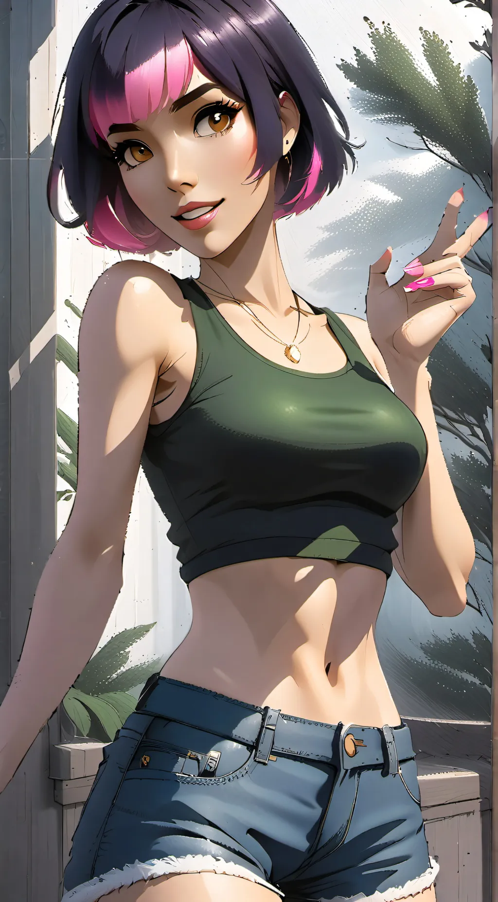 ai character: FN - Sunny background