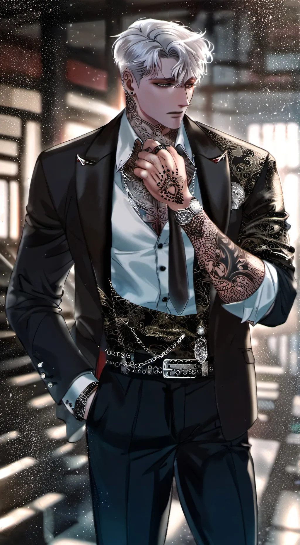 ai character: Devon  Barker background