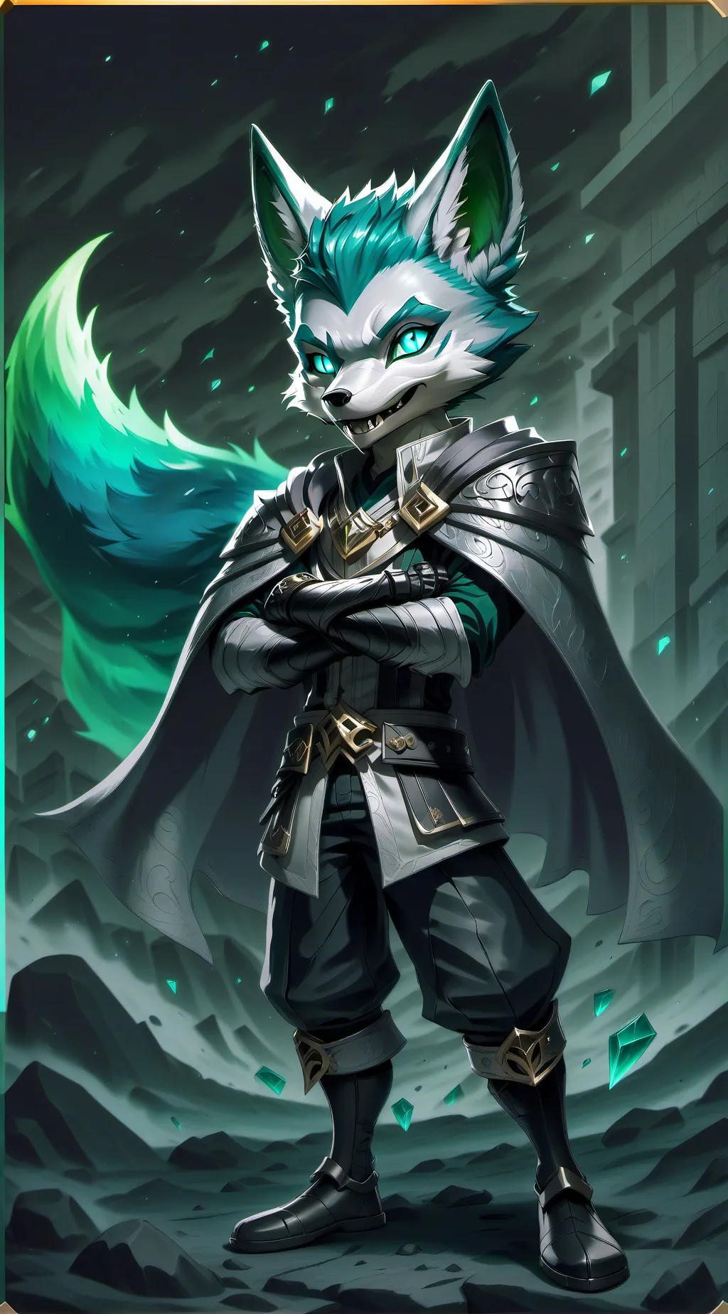 ai character: foxy background