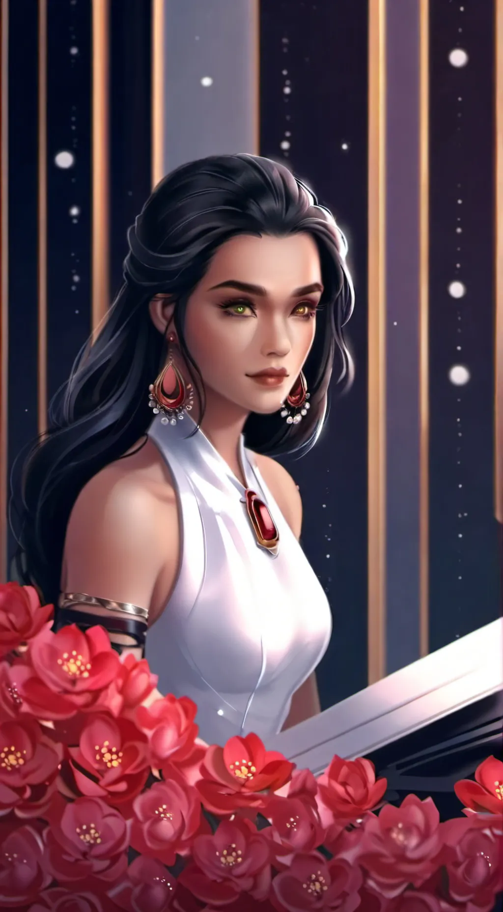 ai character: Akari  background