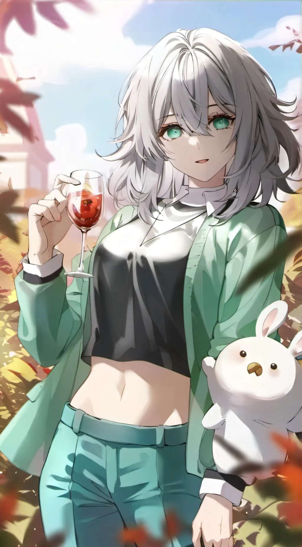 ai character: Tu novia background