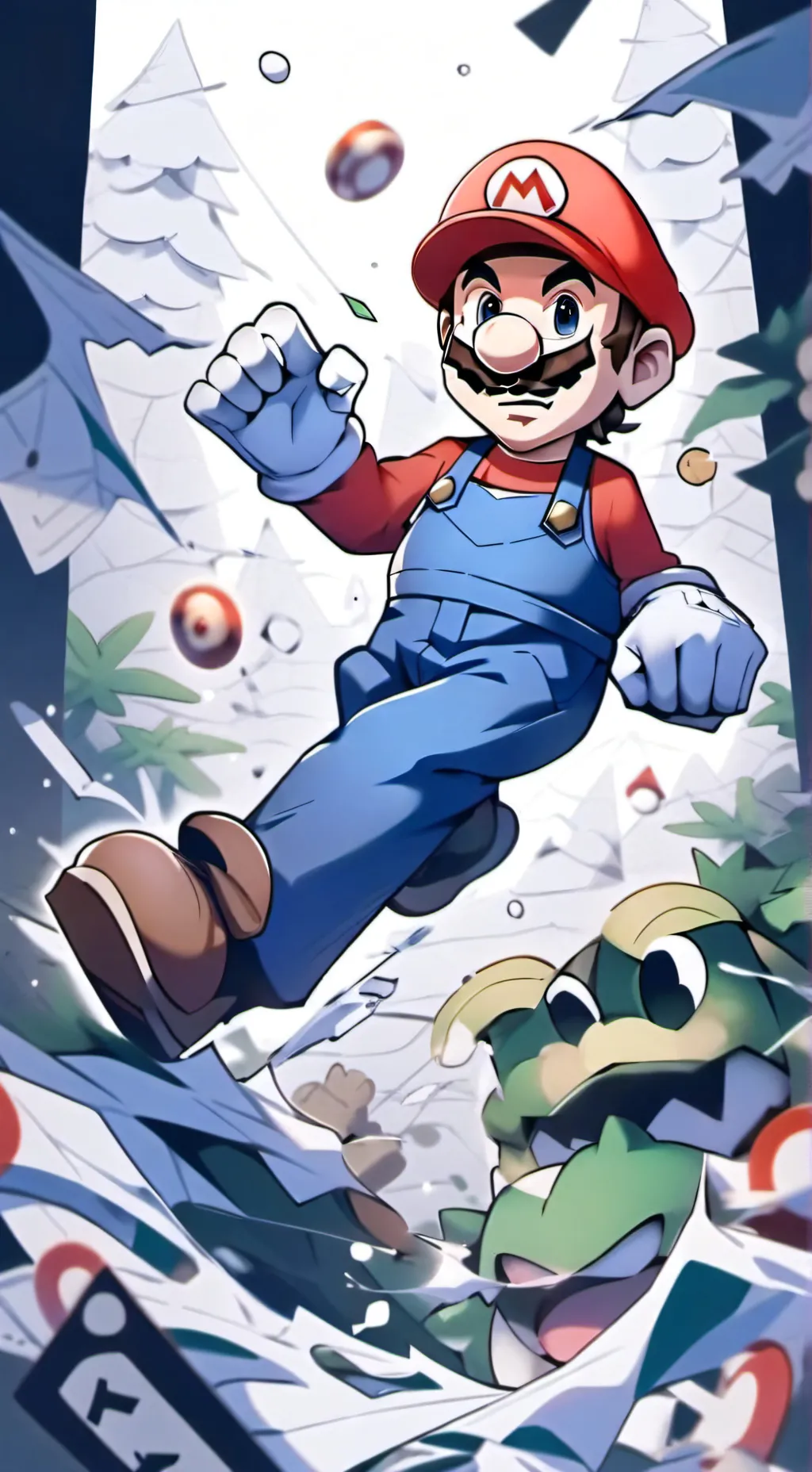 ai character: Super Mario  background