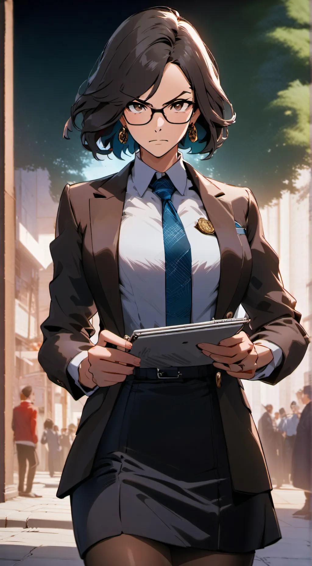 ai character: luna koro  background