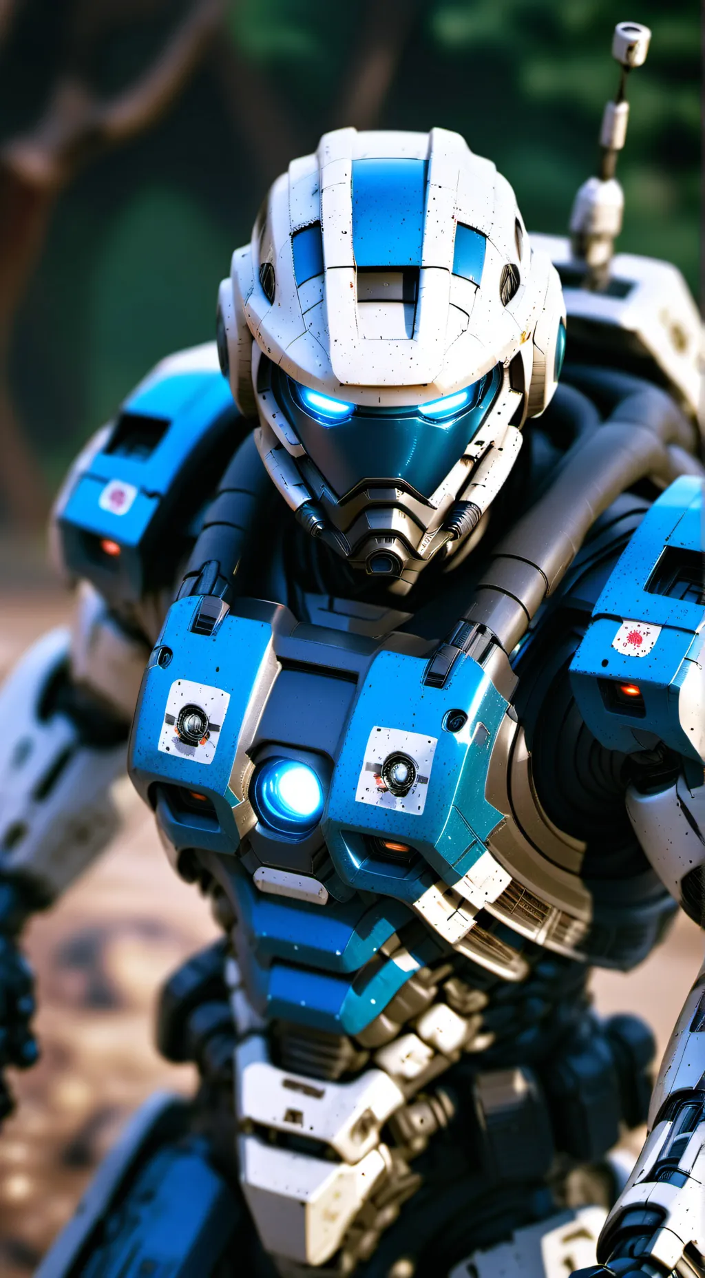 ai character: you're the blue  background