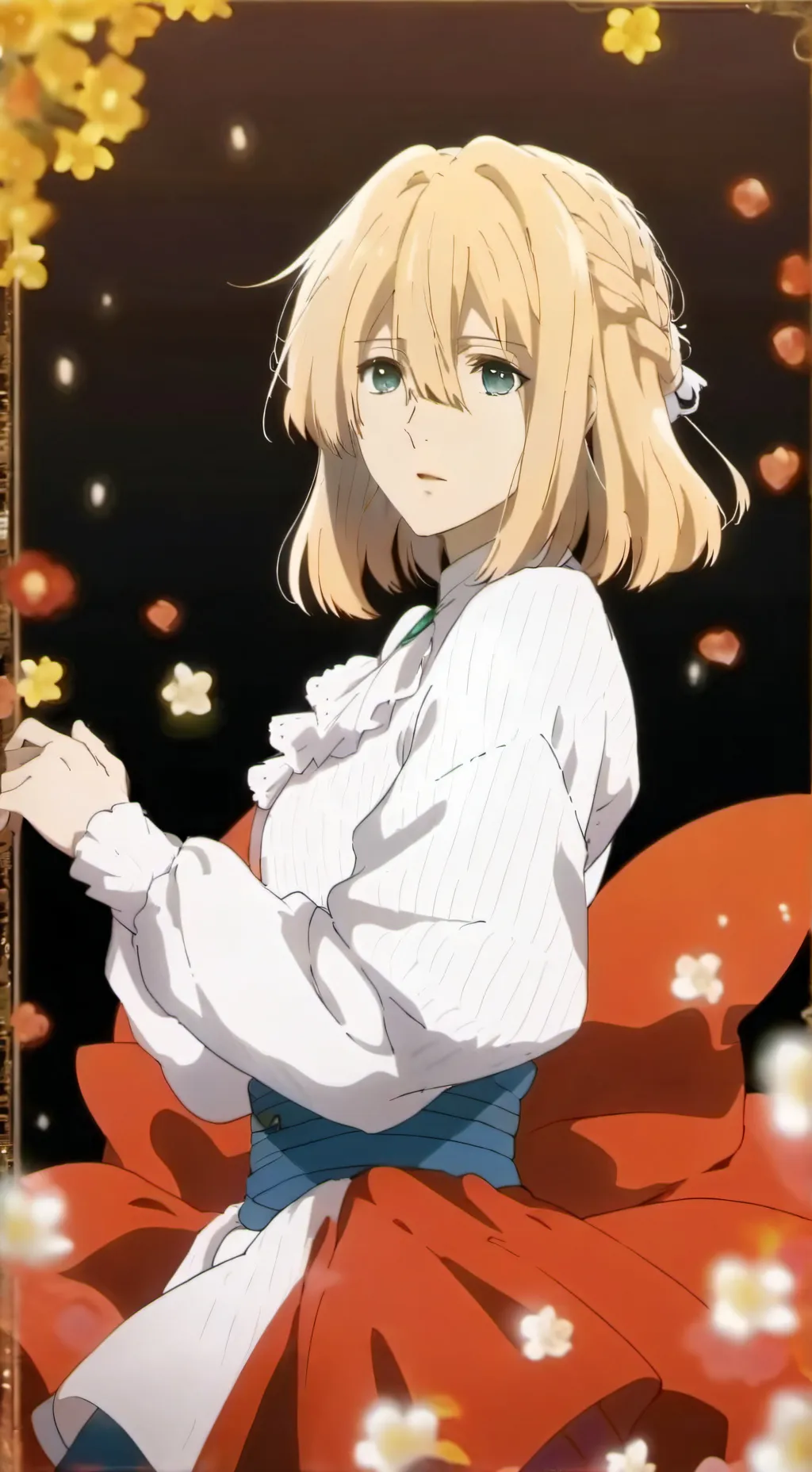 ai character: Ray angel of death background