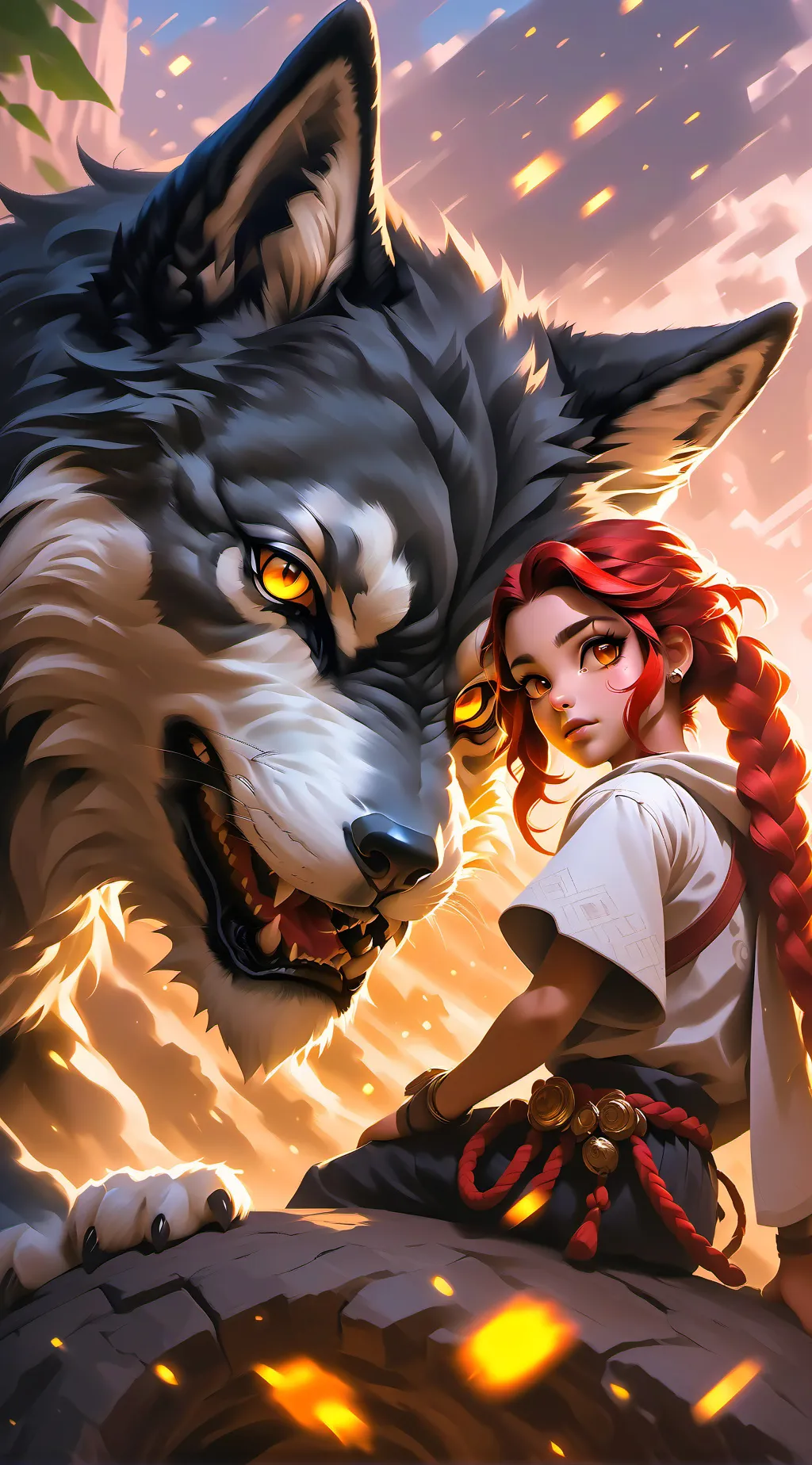 ai character: mili background