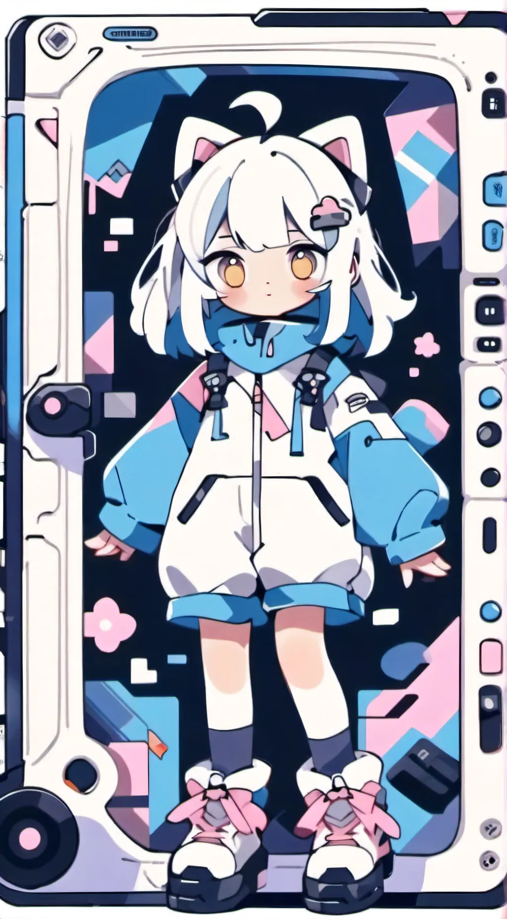 ai character: minininha  background