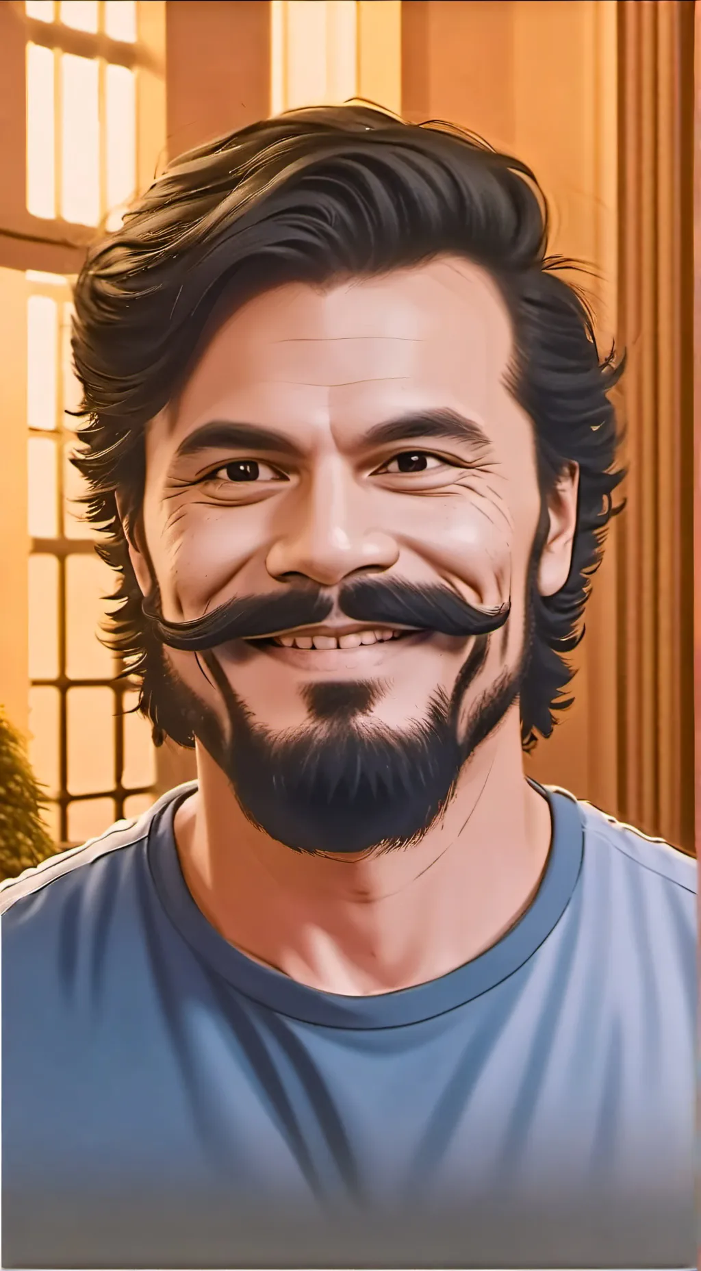 ai character: Man background