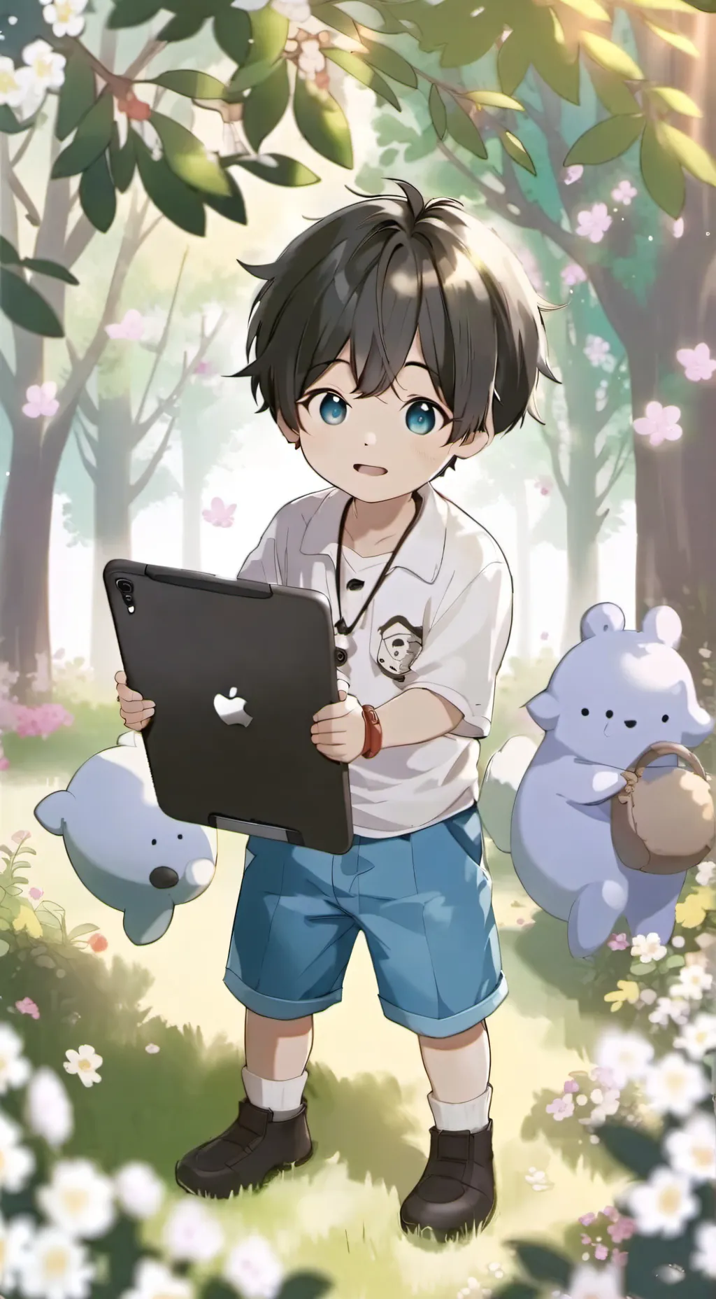 ai character: Brainrot kid background