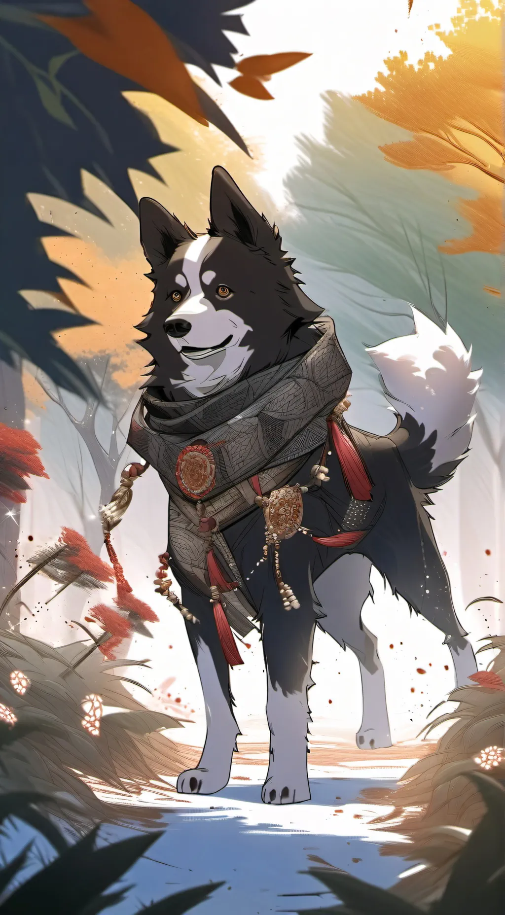 ai character: dog background