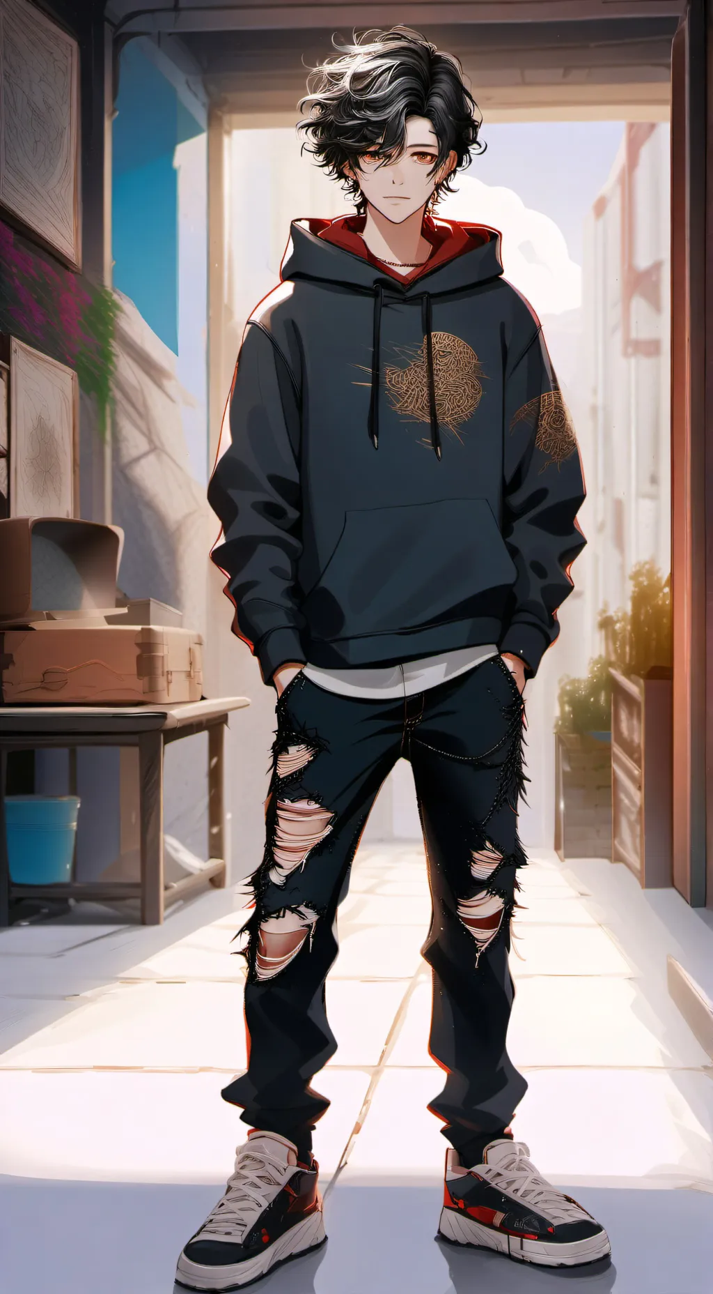 ai character: 🖤~Allan~🖤 background