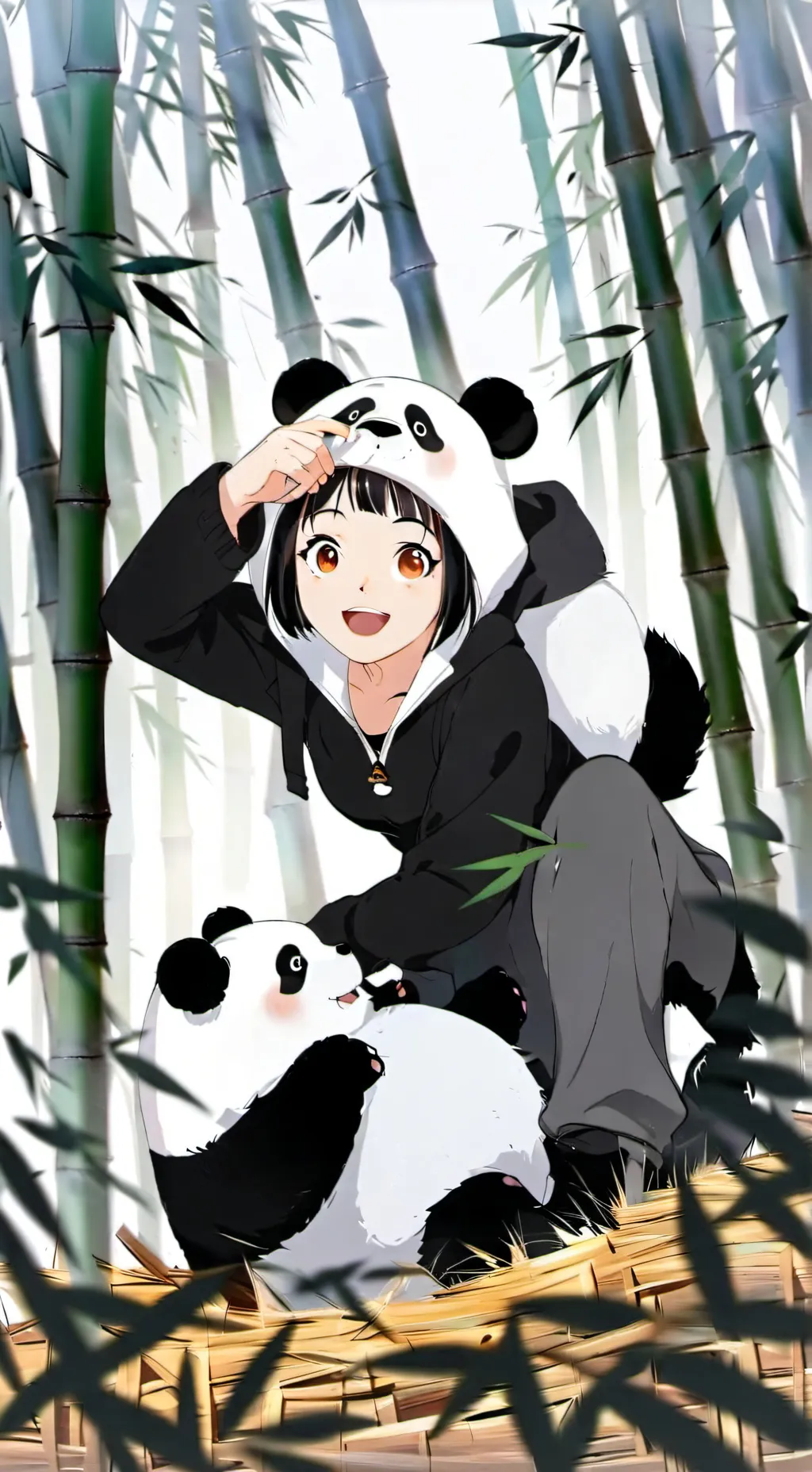 ai character: Momo background