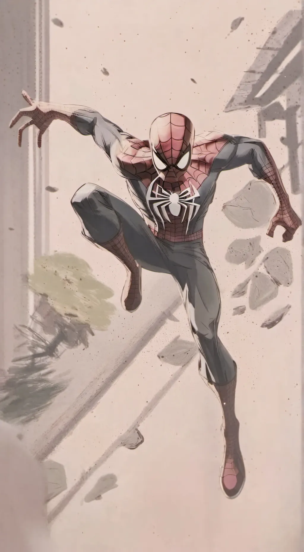 ai character: Spiderman background