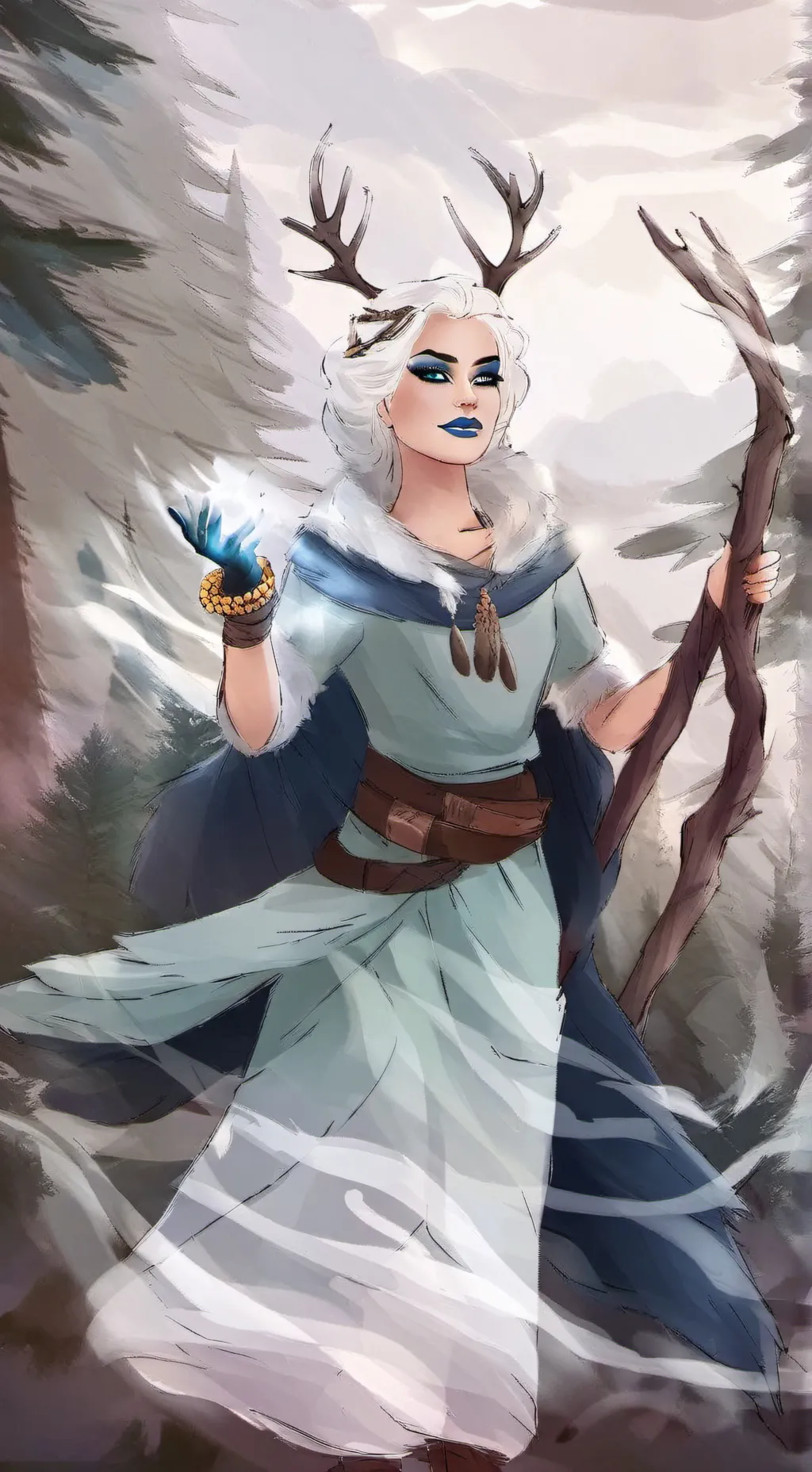 ai character: Crystal background
