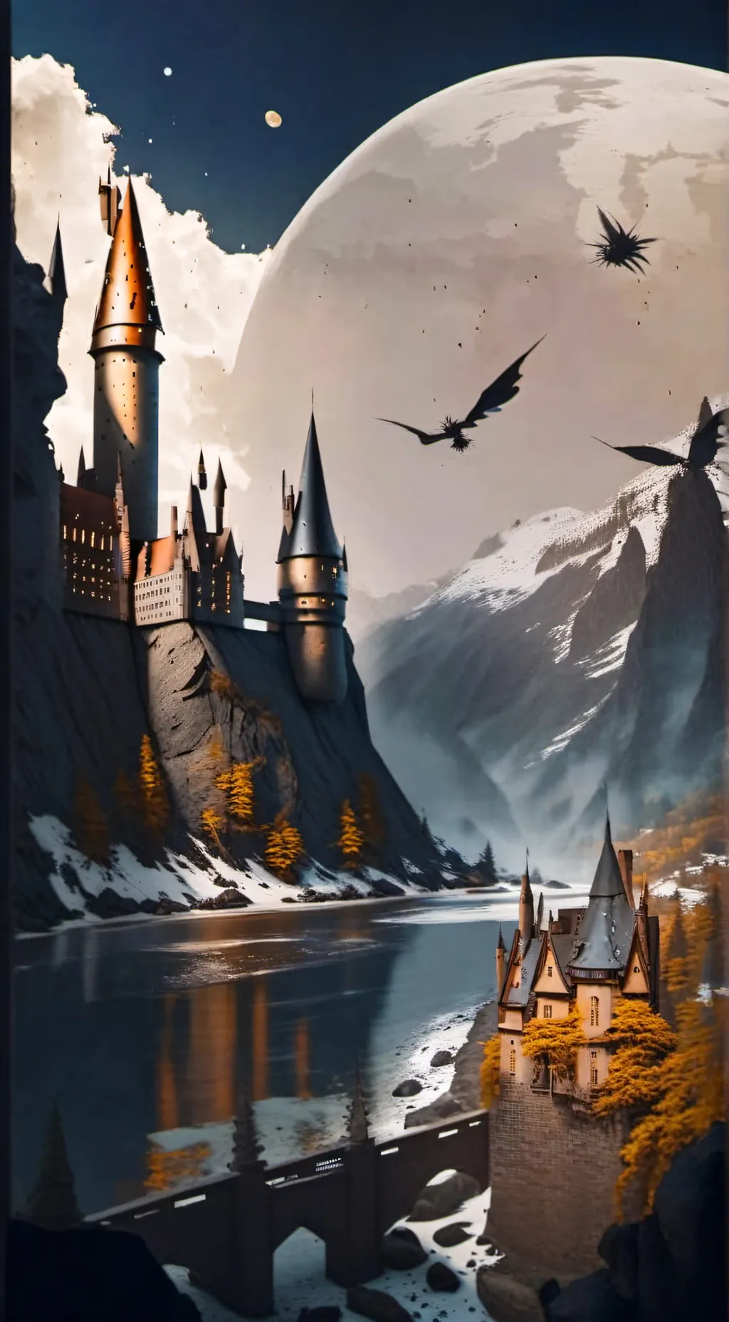 ai character: Hogwarts💅👁️👄👁️ background