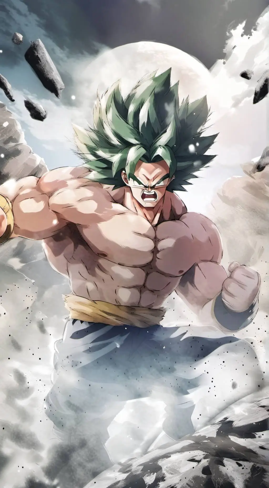 ai character: broly (DB UlTRA) background