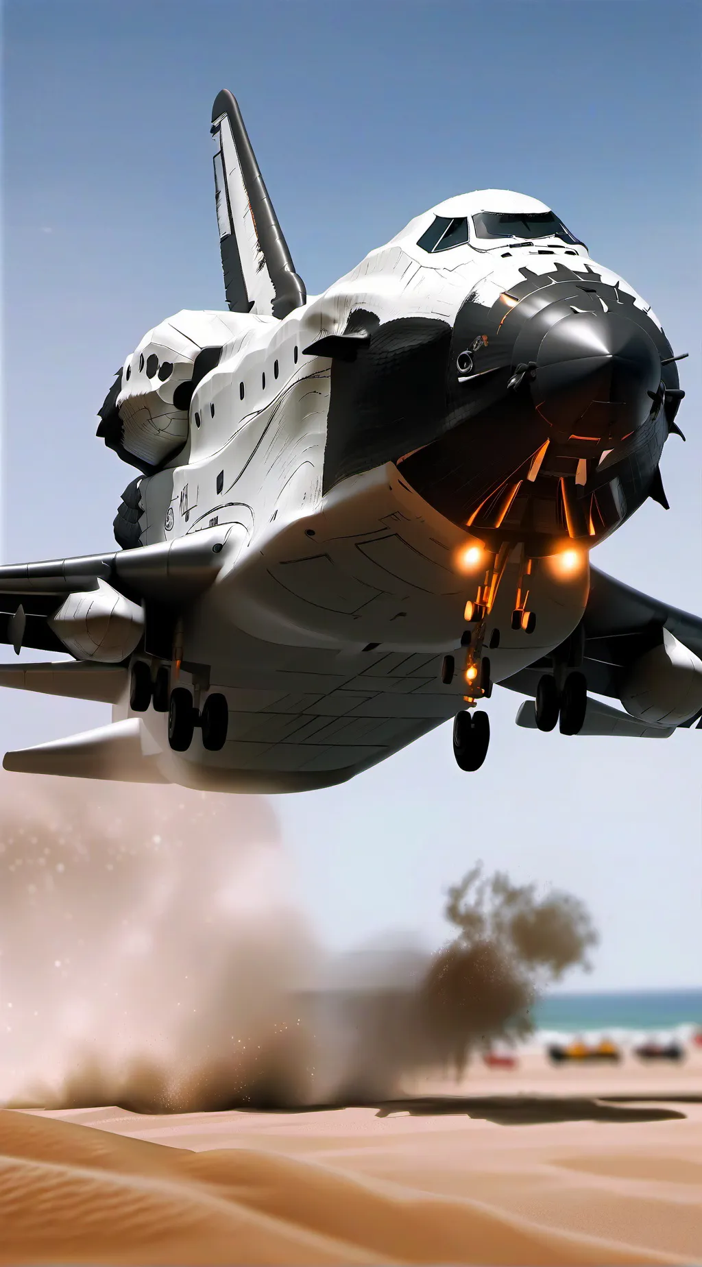 ai character: Space Shuttle background