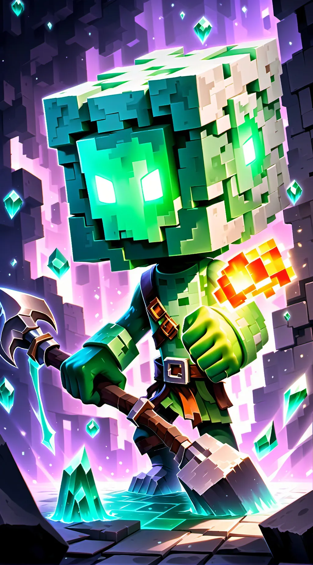 ai character: creeper background