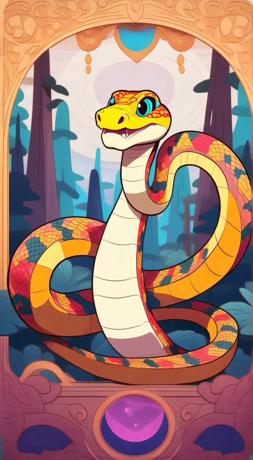 ai character: Kaa  background
