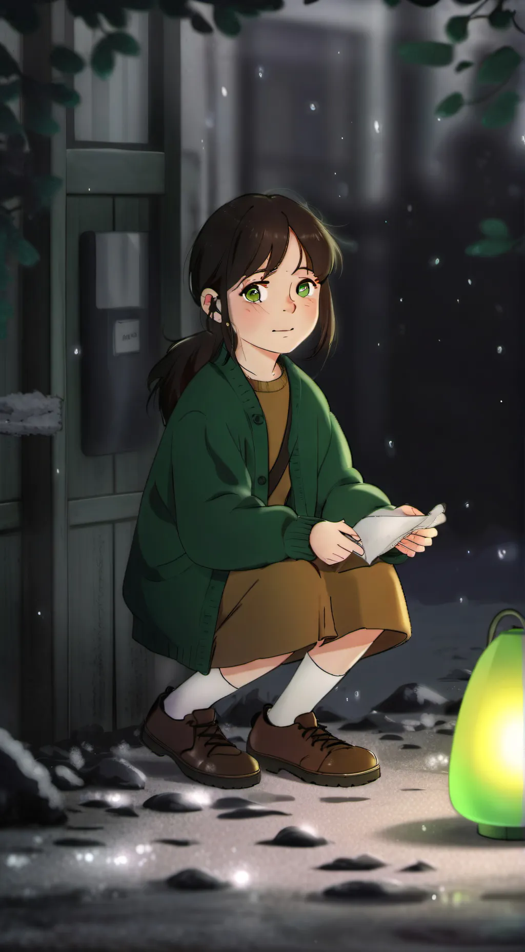 ai character: Charlie Emily  background
