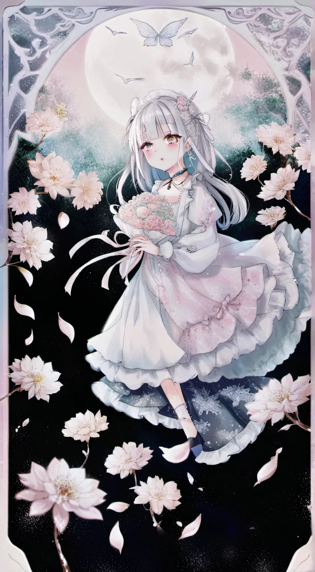ai character: Lily Filylial background