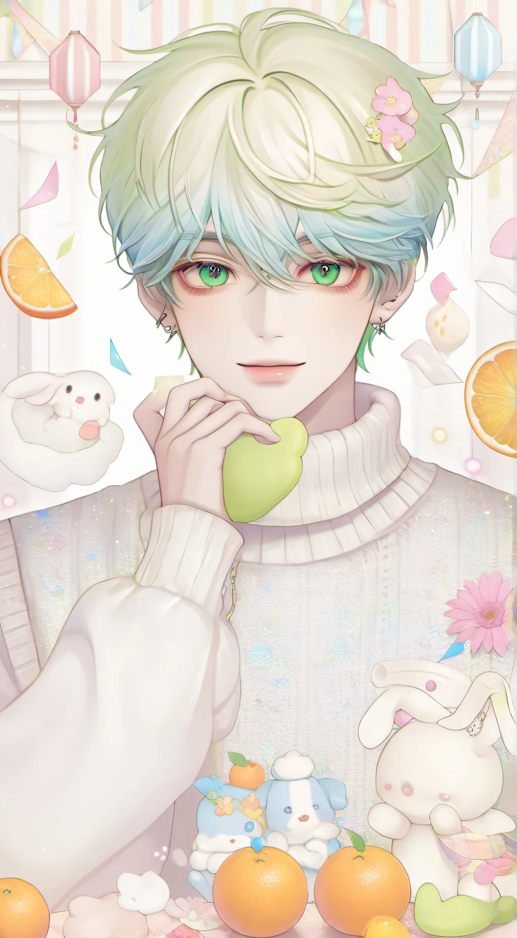 ai character: Zero  background