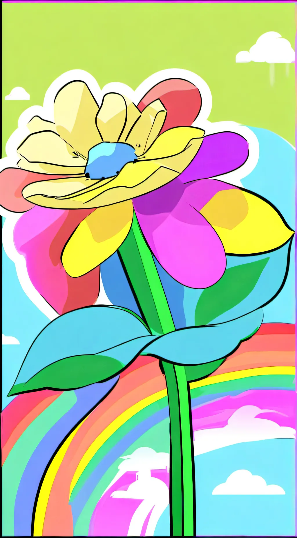 ai character: Dandy world! Yes background
