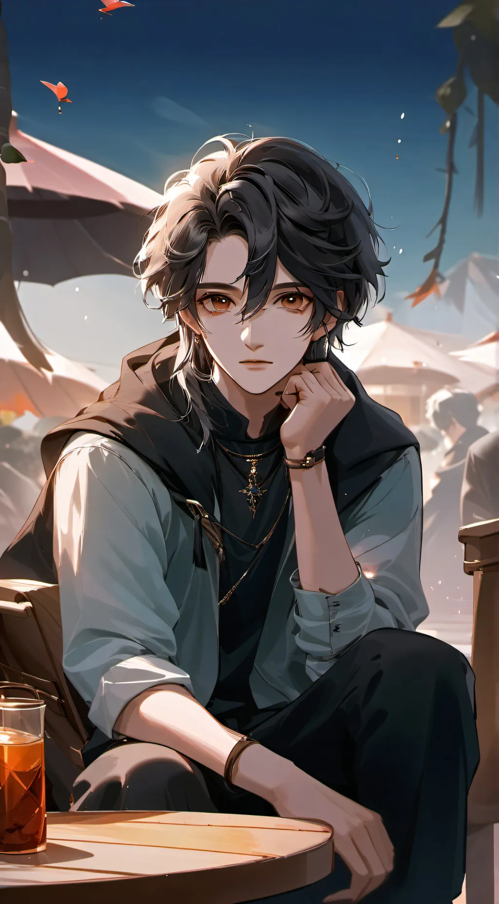 ai character: Leon background