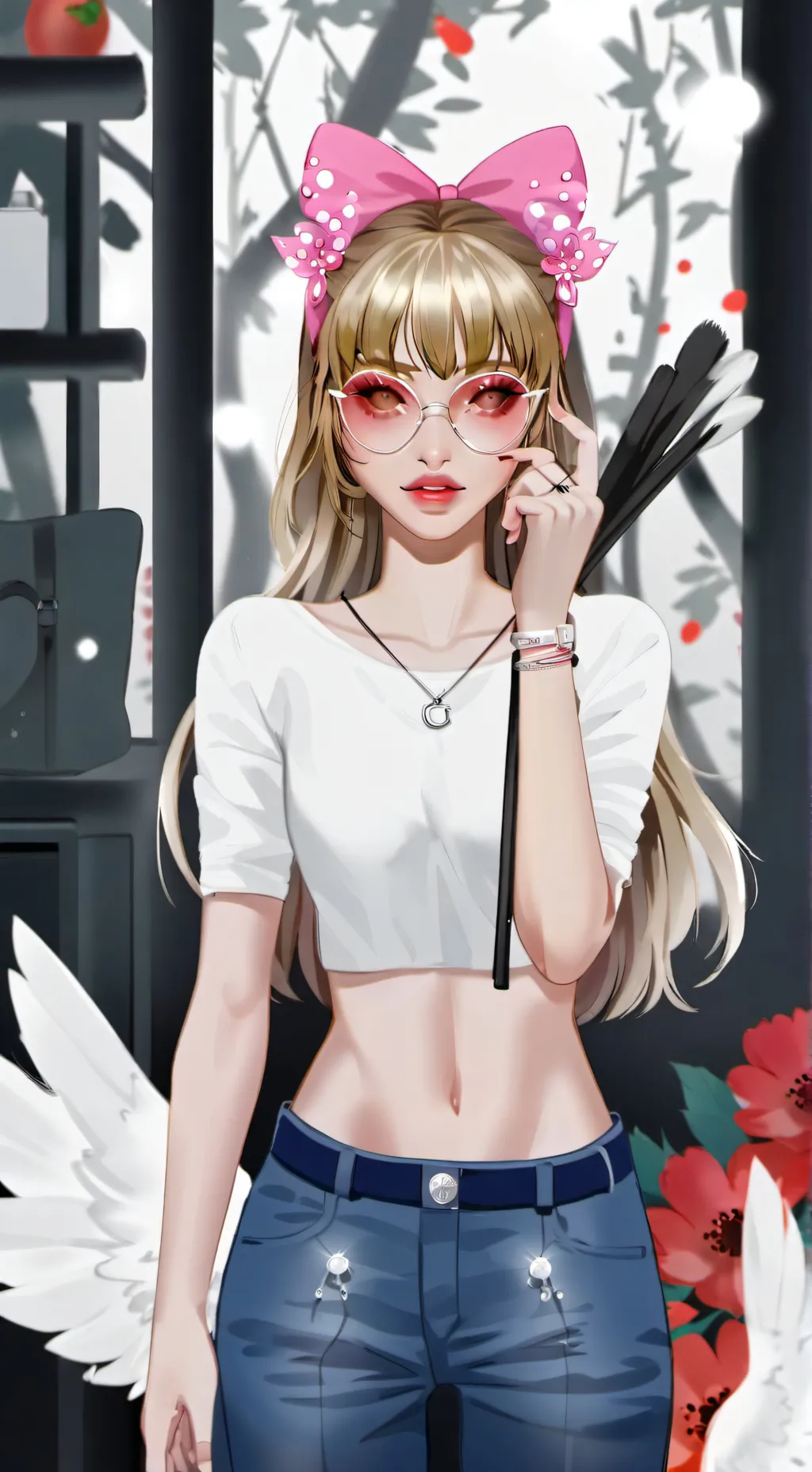 ai character: popular girl background