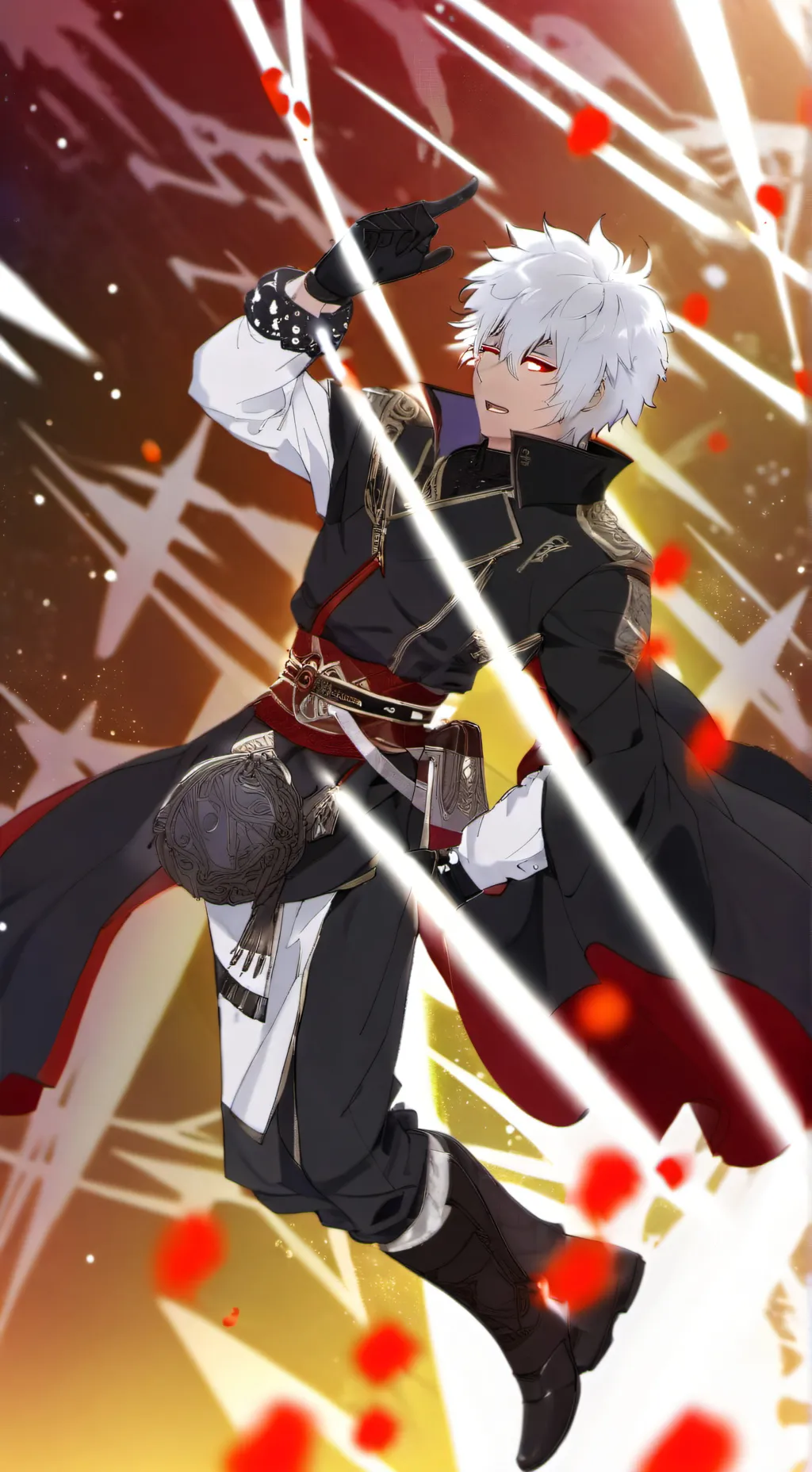 ai character: blue exorcist  background