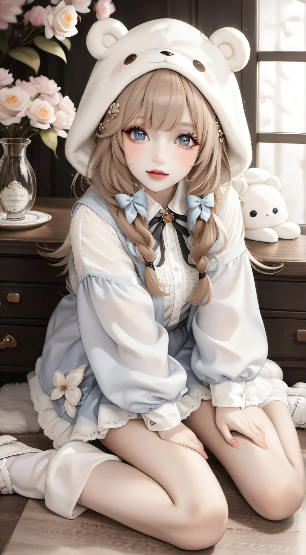 ai character: Amelie  background