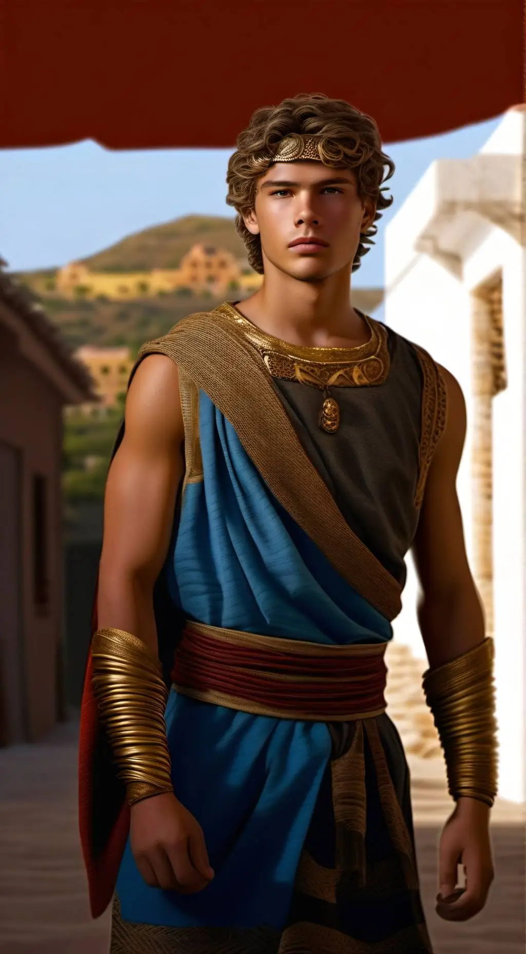 ai character: Apolo y Dafne background