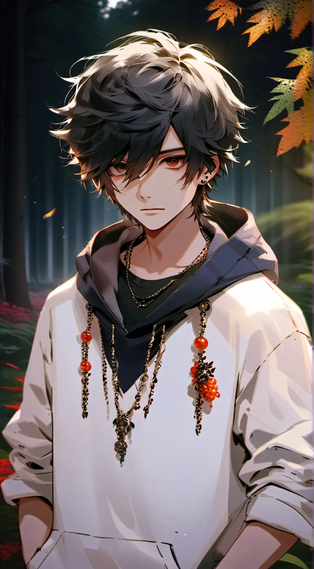 ai character: Isaac 🖤 background