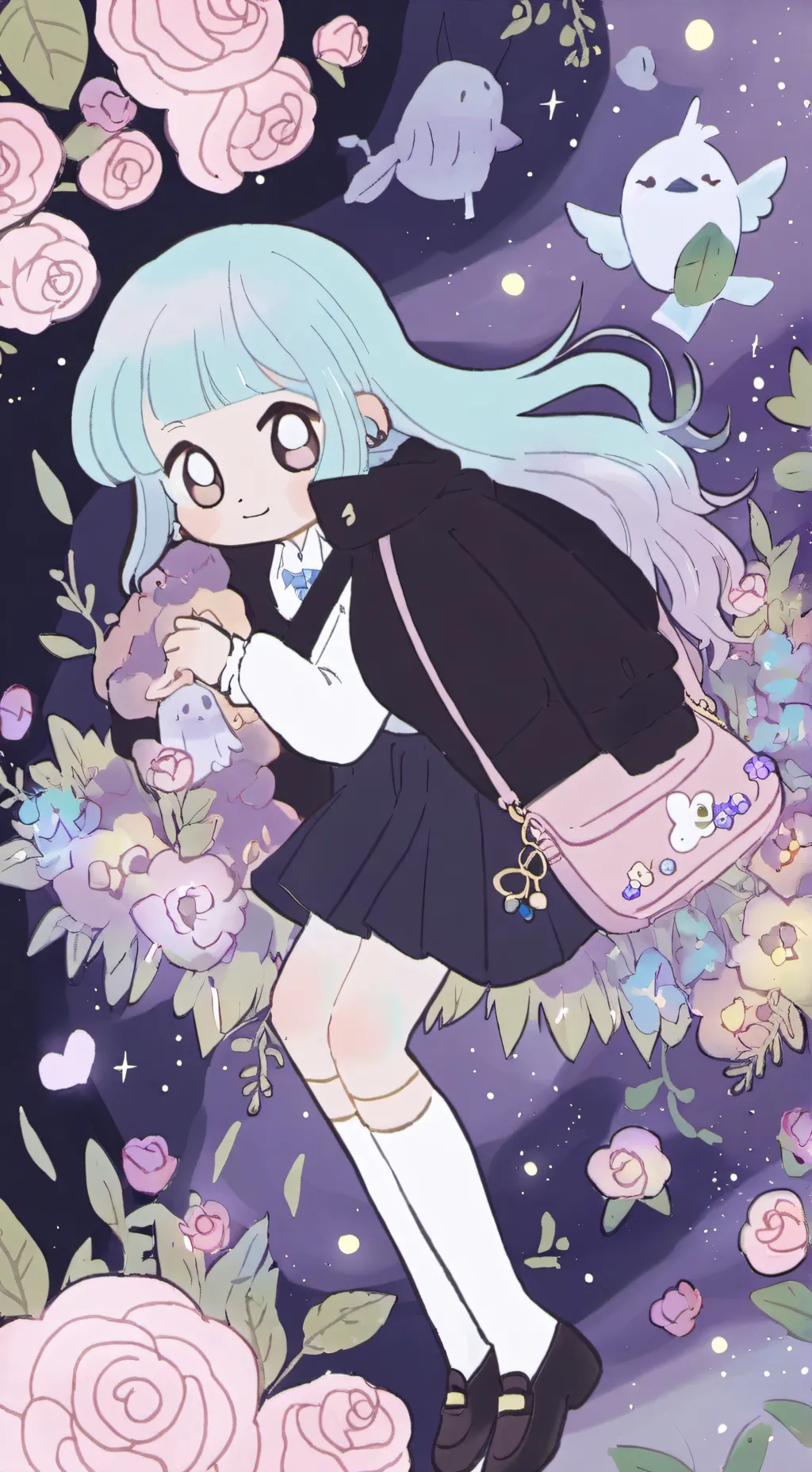 ai character: Luna background