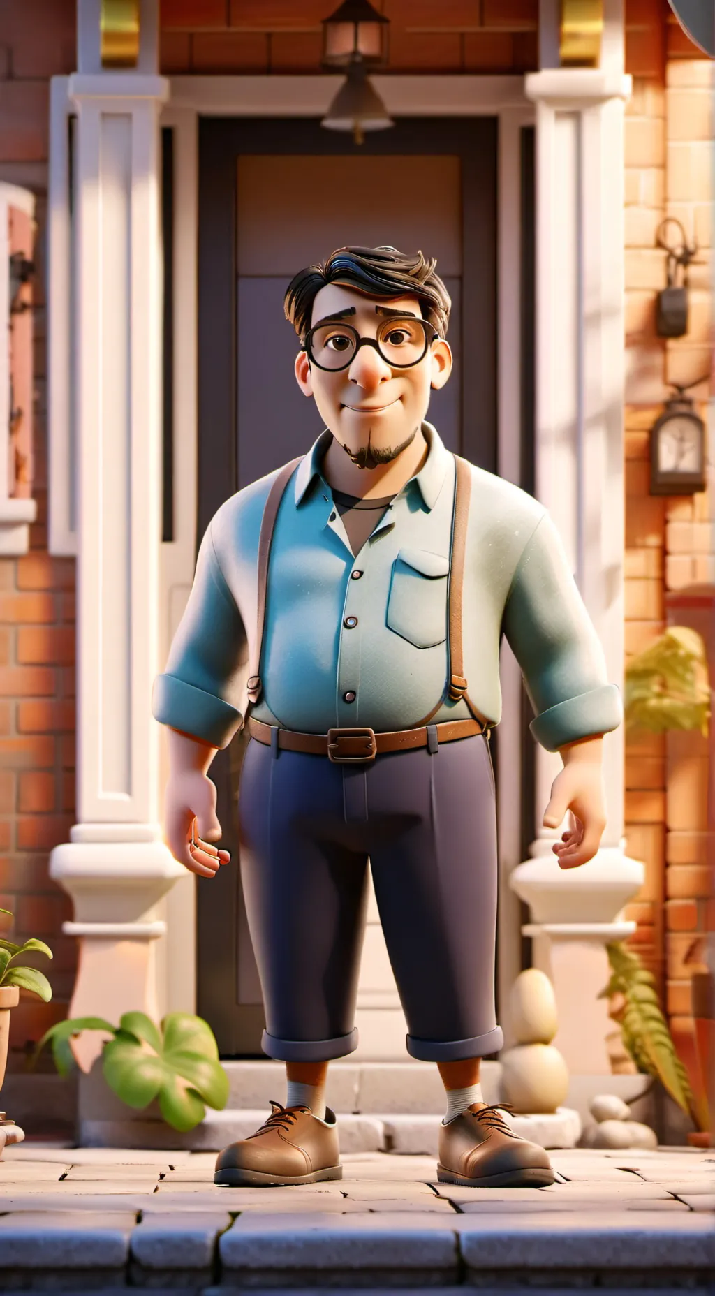ai character: Raphaël  background