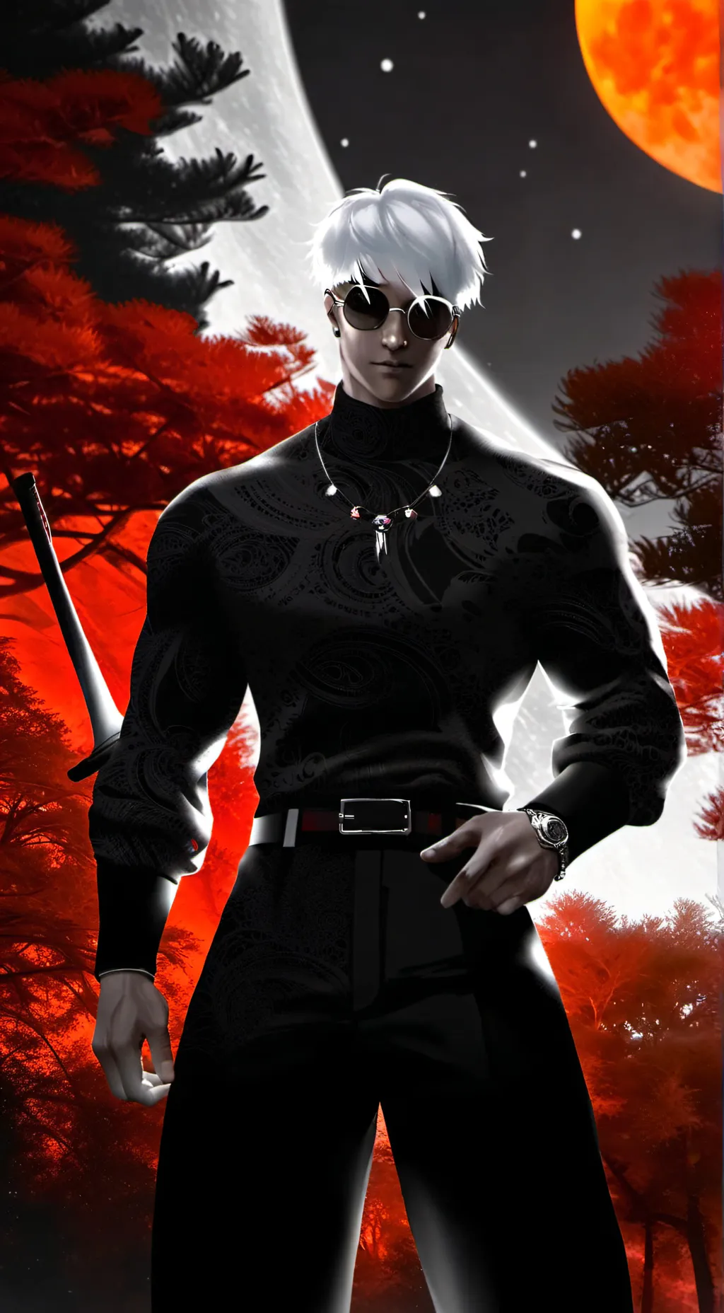 ai character: Kabuto  background