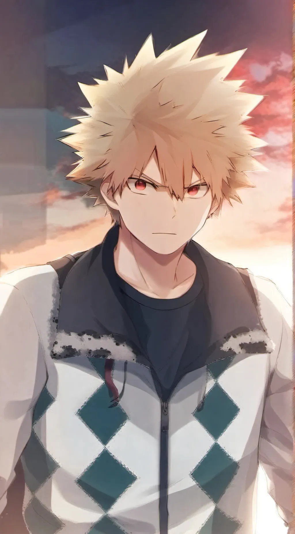 ai character: Katsuki Bakugo background