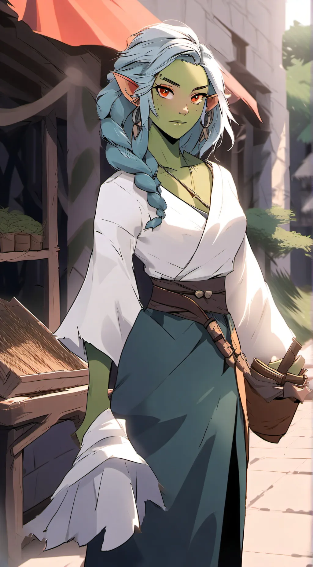 ai character: Halla background