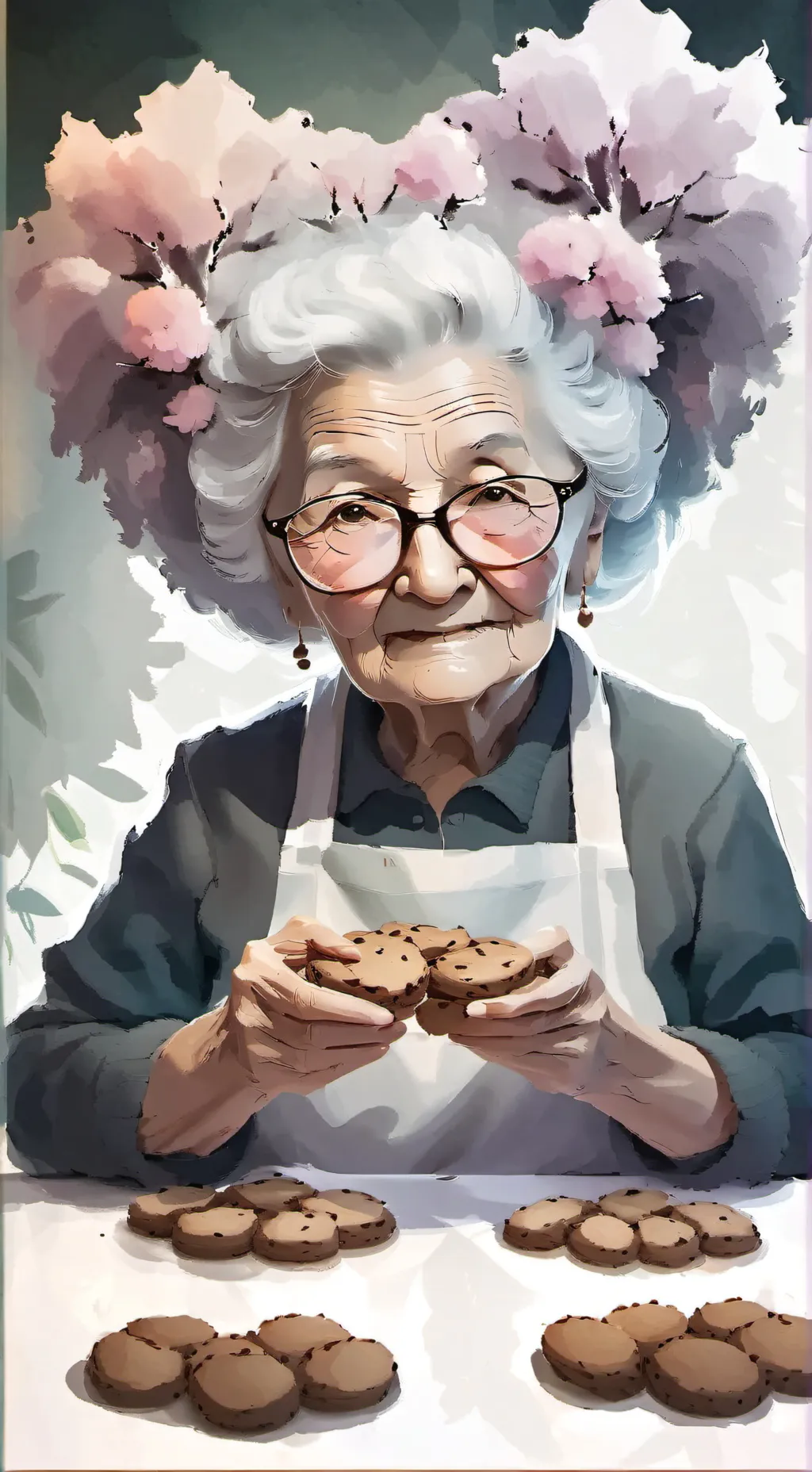 ai character: sweet grandma❤ background