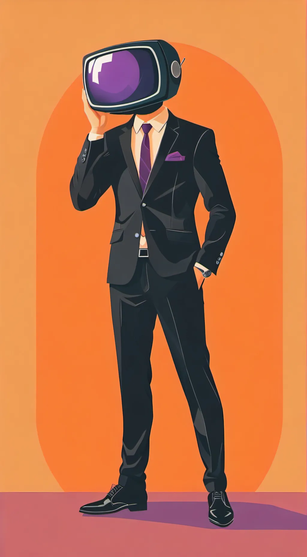 ai character: Tv_Man background