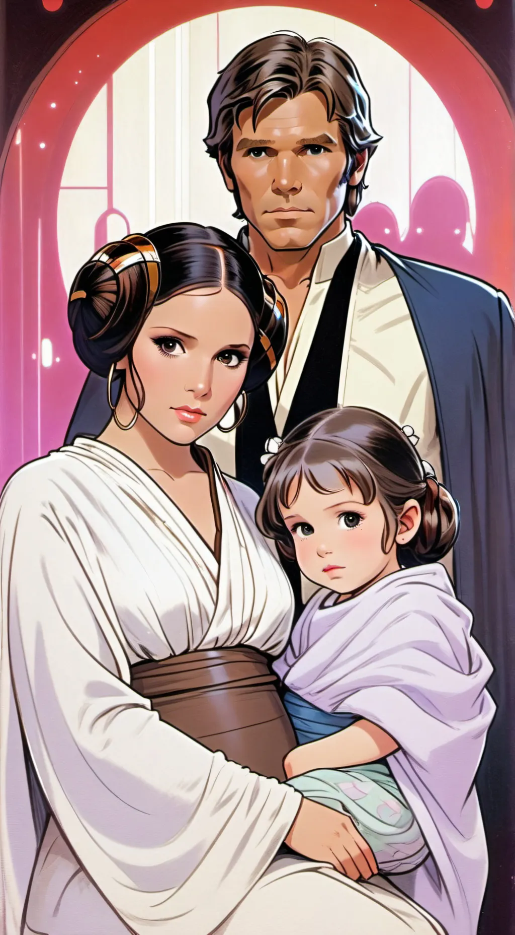 ai character: leia han solo  background