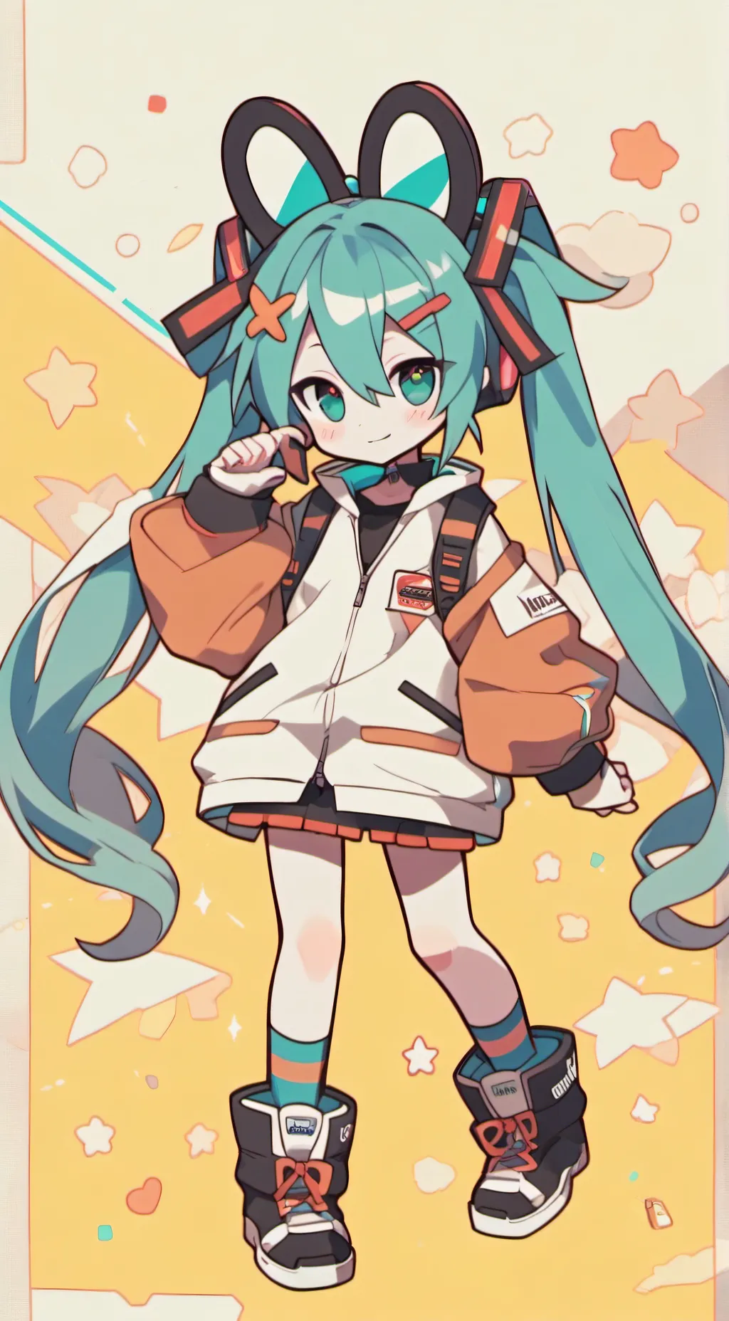 ai character: 🍪ERES AMIGA DE MIK background