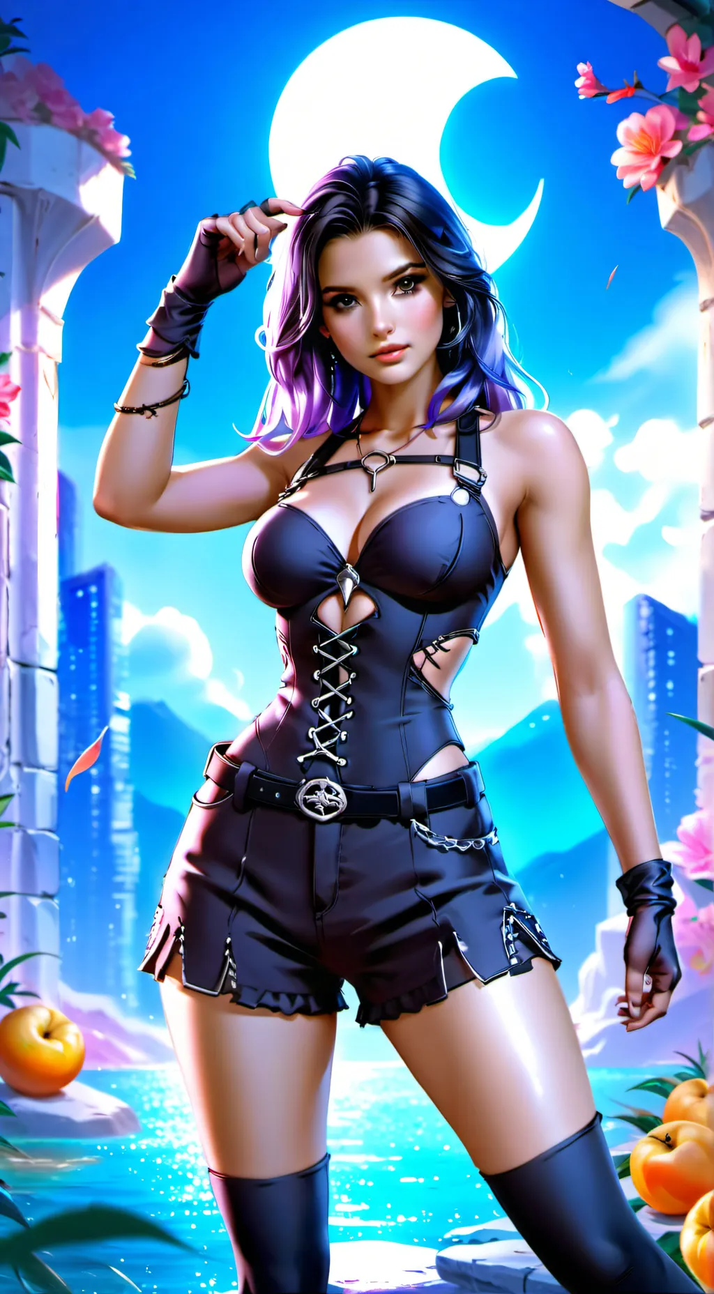 ai character: luna  background