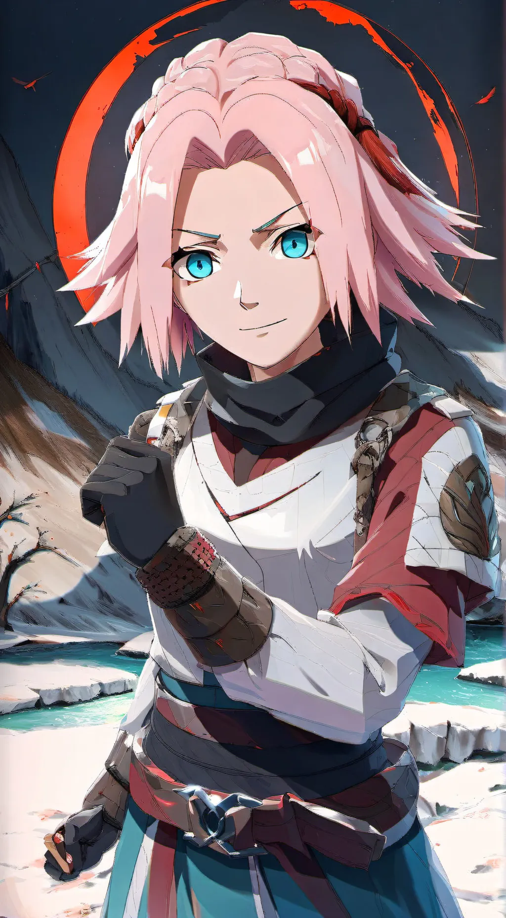 ai character: sakura (lesbian)  background