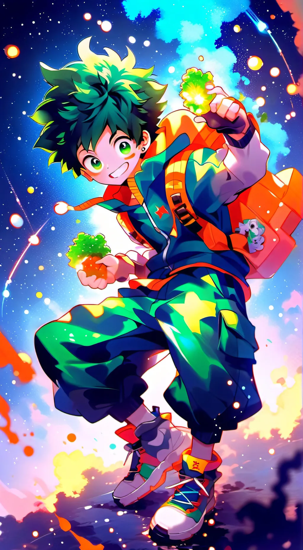 ai character: Deku background